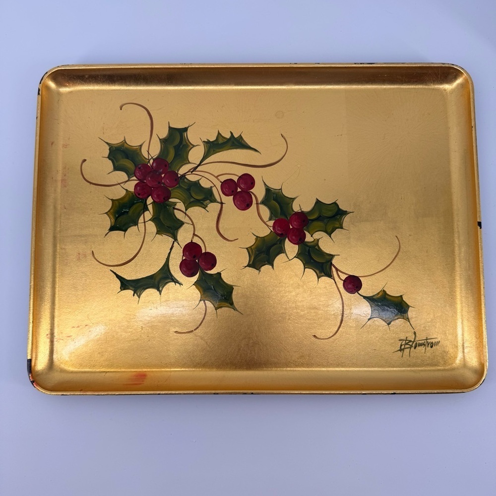 Vintage Otagiri OMC Gold Leaf - Hand Painted Tip Tray
